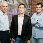 Professors Joseph Lyding, left; and Eric Pop, center; and graduate student Josh Wood identified copper crystal structures that work best for growing high-quality graphene.