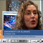 View video of director Donna Cox elaborating on the edream Institute.