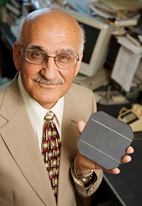 Placing a film of silicon nanoparticles onto a silicon solar cell can boost power, reduce heat and prolong the cell's life, report researchers led by physicist Munir Nayfeh.