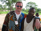 Mattito Watson, left, an administrator with a non-governmental organization in the Sudan, recipient of the 2005 International Young Humanitarian Award.