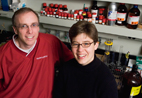 Jeffrey Moore, a William H. and Janet Lycan Professor of Chemistry, and Jennifer Lewis, the Thurnauer Professor of Materials Science and Engineering, have developed a light-sensitive, self-assembled monolayer that provides unique control over particle interactions.