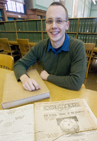 Reference librarian Erik Kraft discovered the missing volumes had been returned.