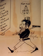 Cartoon of William Abbott Oldfather.