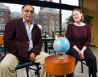 Fazal Rizvi is the director of the Global Studies in Education program at Illinois, and Nicole Lamers is the graduate student who coordinates the program.