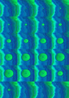 A cinematographic sequence of photos of the growth and implosive collapse of a single bubble (shown in blue) in sulfuric acid irradiated with high intensity ultrasound. The images are shown in false color.