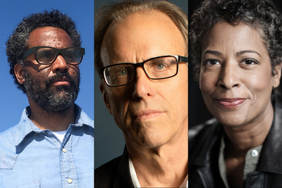 The second event in this year’s online Ebert Symposium will feature three prominent documentary filmmakers: from left, Sacha Jenkins, Kirby Dick and Dawn Porter.