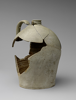 Stoneware jug excavated from Pottersville in 2011 during a U. of I. field school and reconstructed by George Calfas.