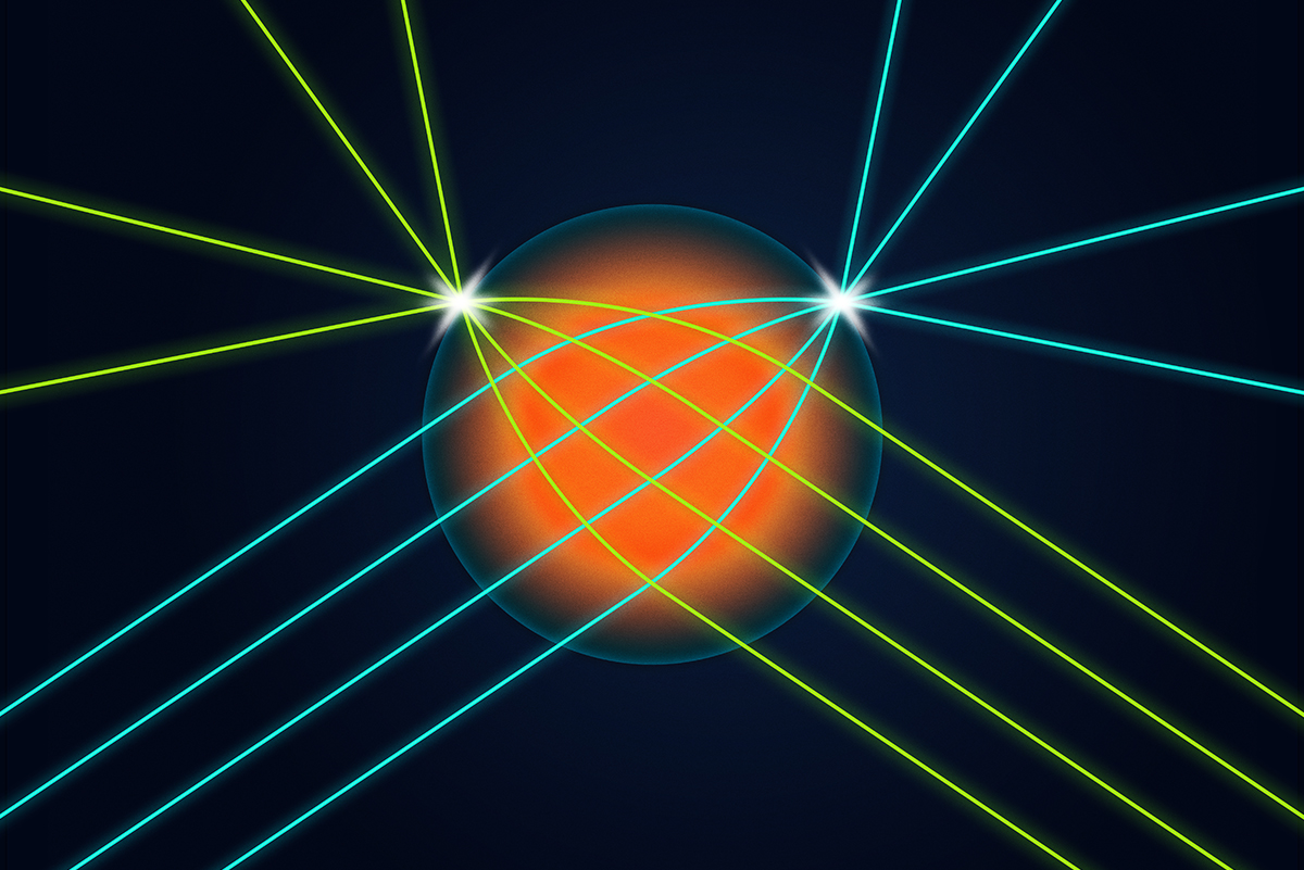 Illinois researchers developed a spherical lens that allows light coming into the lens from any direction to be focused into a very small spot on the surface of the lens exactly opposite the input direction. This is the first time such a lens has been made for visible light.