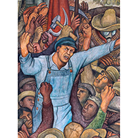 Image of a detail of the Diego Rivera painting 