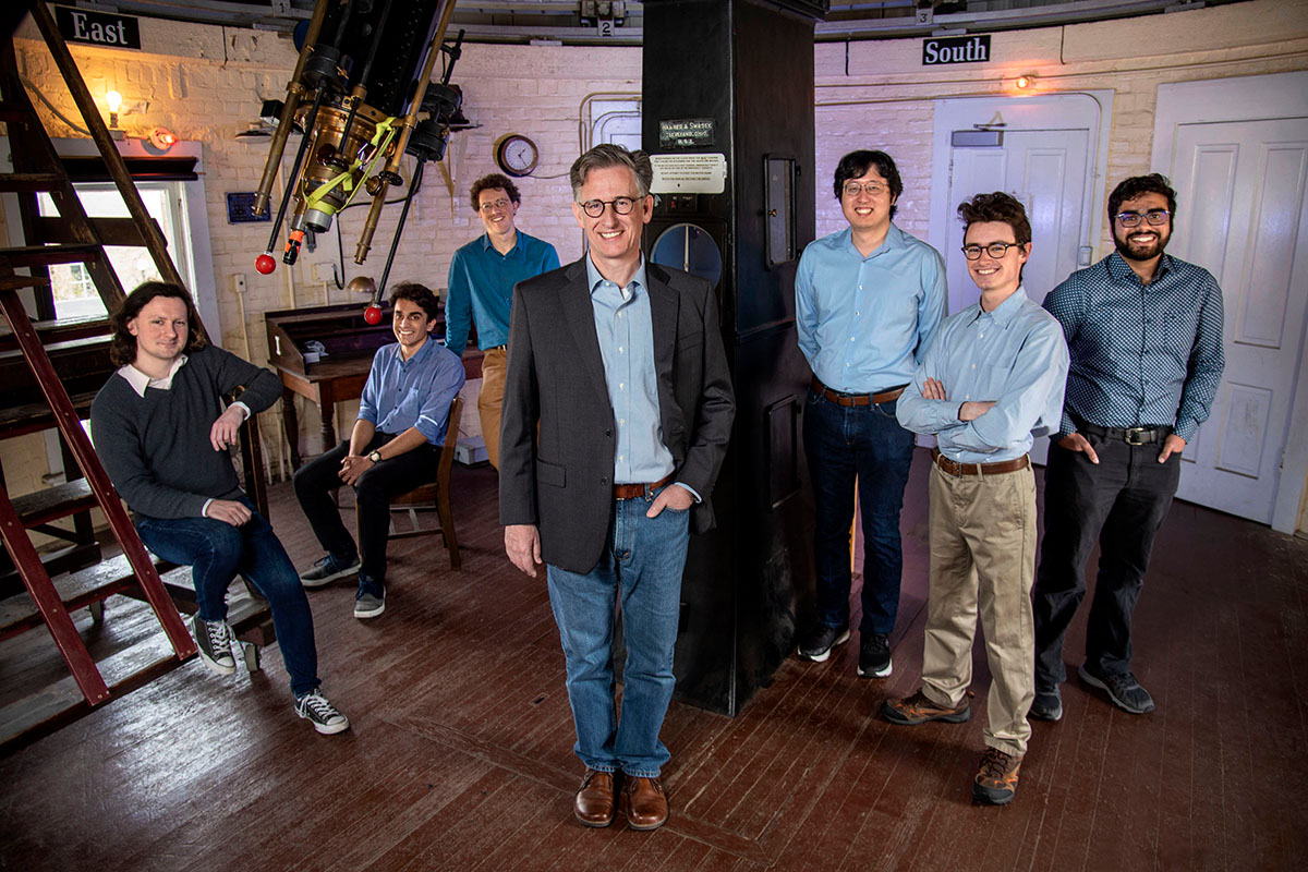 Group photo of the EHT research team at University of Illinois