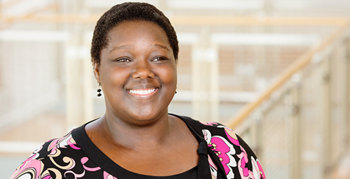 RELIGION AND SPIRITUALITY: New research by doctoral student Tamilia D. Reed, pictured, and educational psychology professor Helen A. Neville indicates that spirituality, rather than religiosity, may be the element that is critical to black American women's life satisfaction and mental health.