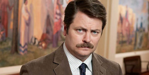 Illinois alumnus Nick Offerman, who plays Ron Swanson on "Parks and Recreation," returns to the U. of I. to raise funds for Japan House.