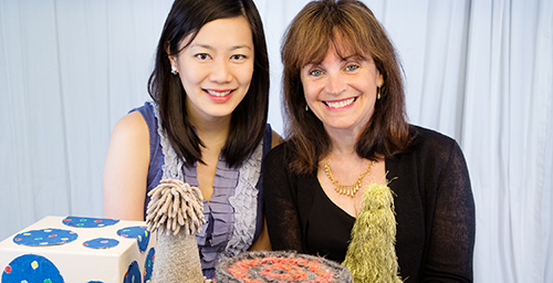 In a new study, University of Illinois professor of psychology Rene Baillargeon, right, and graduate student Peipei Setoh showed that infants expect objects they identify as animals to have insides.