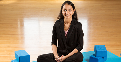 Former University of Illinois graduate student Neha Gothe and colleagues found that 20 minutes of yoga significantly improved participants' reaction time and accuracy in tests of cognitive function. Gothe is now a professor of kinesiology at Wayne State University.