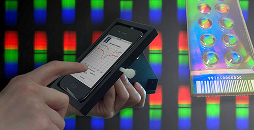University of Illinois researchers developed a cradle and app for the iPhone to make a handheld biosensor that uses the phone's own camera and processing power to detect any kind of biological molecules or cells.