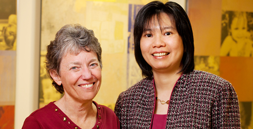 Social work professors Mary Keegan Eamon, left, and Chi-Fang Wu have conducted two research studies on low-income single mothers that emphasize the need for jobs that pay living wages and provide universal health insurance.