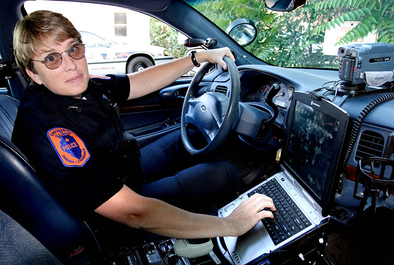 Barb Robbins is a UI police officer in the Division of Public Safety.
