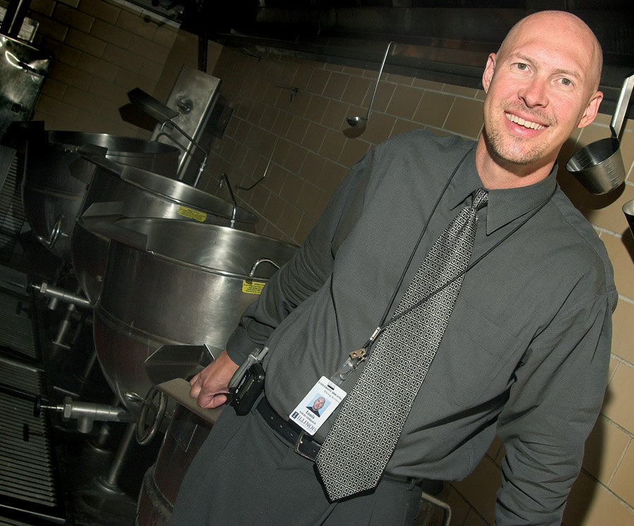 Louis Gornick is director of catering and administrative executive chef in the Housing Division.