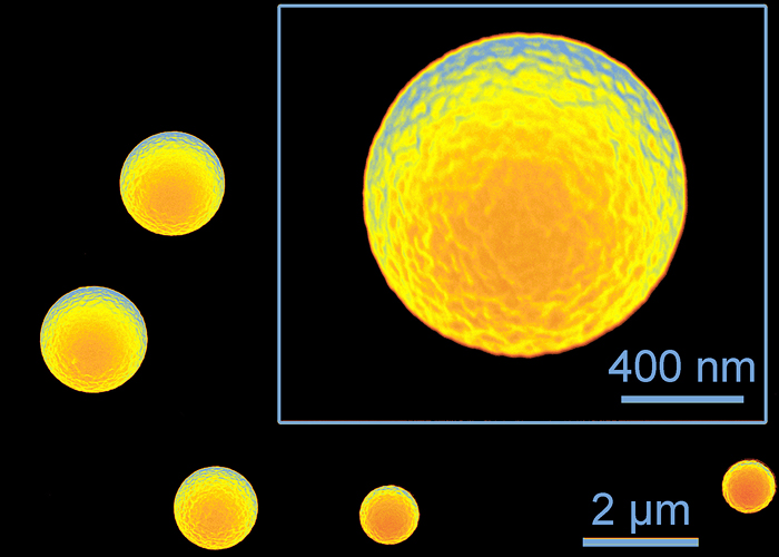 Illinois chemists developed a method to make tiny silicone microspheres using misting technology found in household humidifiers. The spheres could have applications in targeted medicine and imaging.