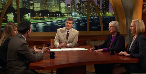 Two students and professor Nancy Benson appeared on WTTW, Chicago's public TV station, to talk about their work in Turkey.