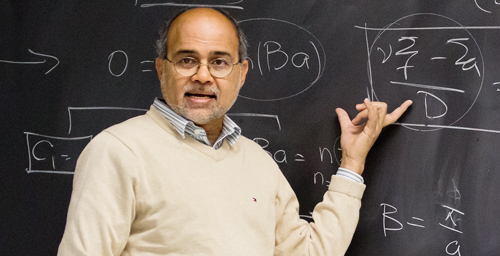 Nuclear engineering professor Rizwan Uddin, teaching Neutron Diffusion and Transport, created the Virtual Lab after enrollment in the entry-level course in his department swelled to four times the usual enrollment.