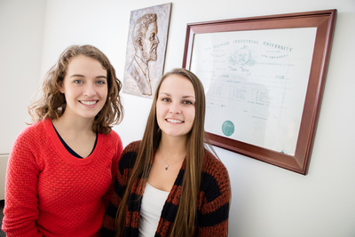 Tara Zumwalt (left) and Eve Zumwalts family has been attending Illinois for more than 140 years.