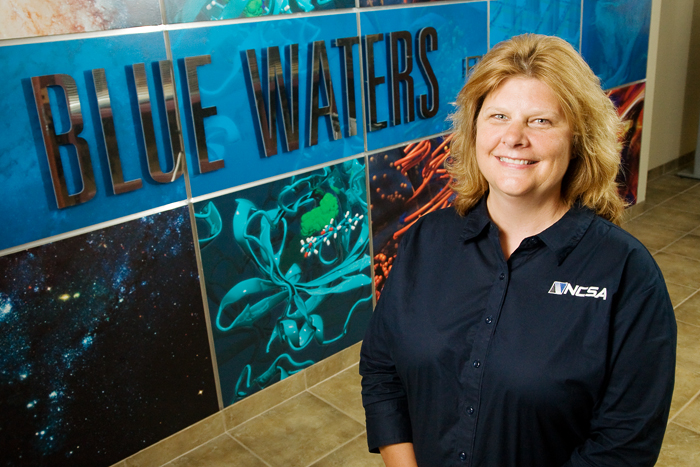 Beth McKown, office administrator at the National Center for Supercomputing Applications, has been with the UI for 29 years.