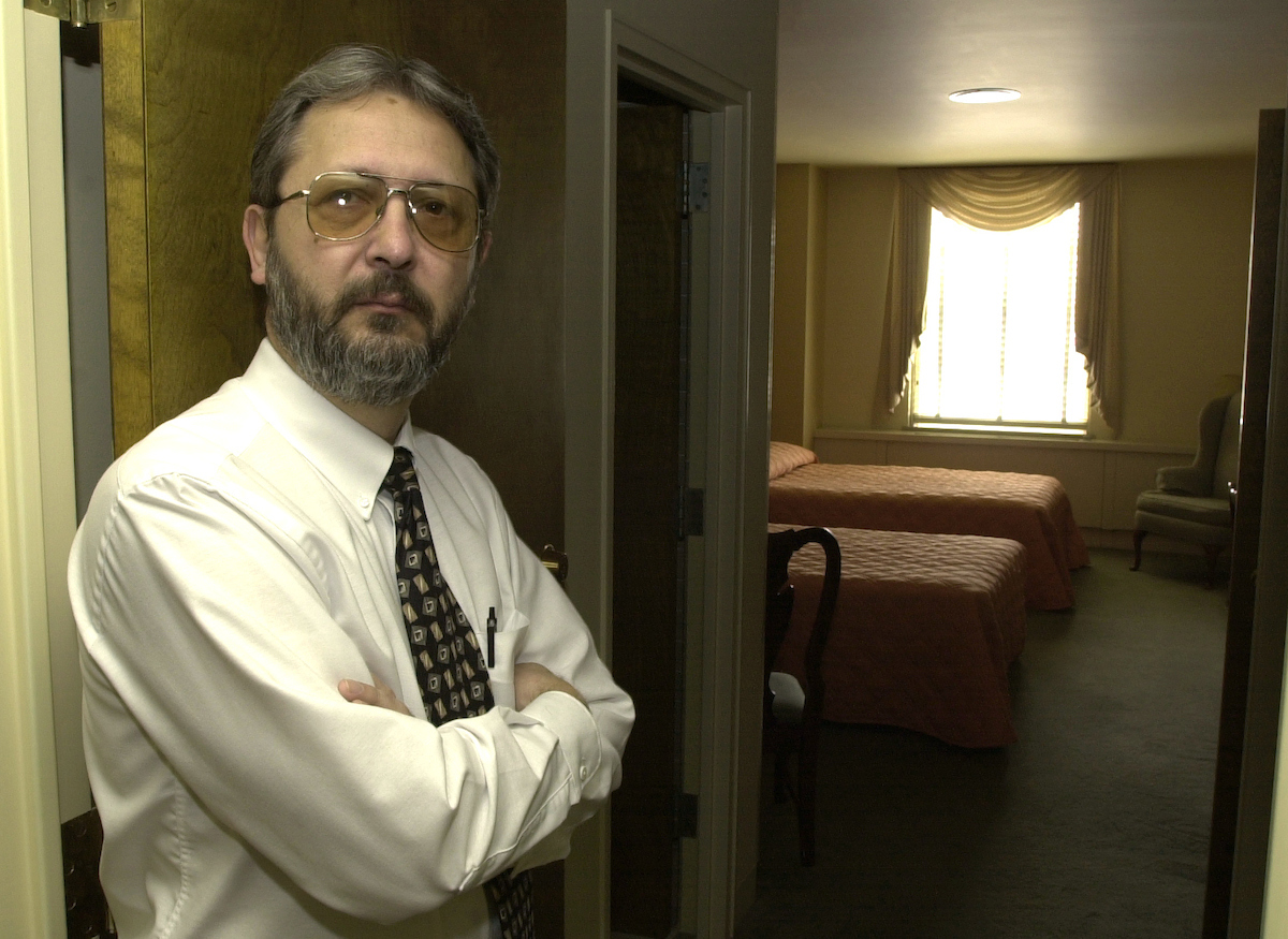 Bill Cearlock is assistant manager forthe Illini Union guest rooms. He books and assigns the 75 available rooms and ensures the guests are comfortable. He says many people don't know that there is even a hotel there.