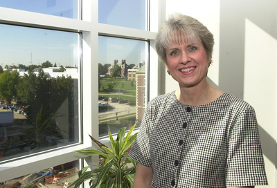 Gloria Sax has been administrative secretary to the head of the department of animal sciences for four years. She started at the UI nearly six years ago after getting out of the hectic surety-bond industry.
