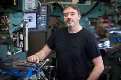 Gregory S. Milner, the research laboratory shop supervisor in the aerospace engineering department, is one of eight U. of I. staff members honored with the Chancellor's Distinguished Staff Award this year.