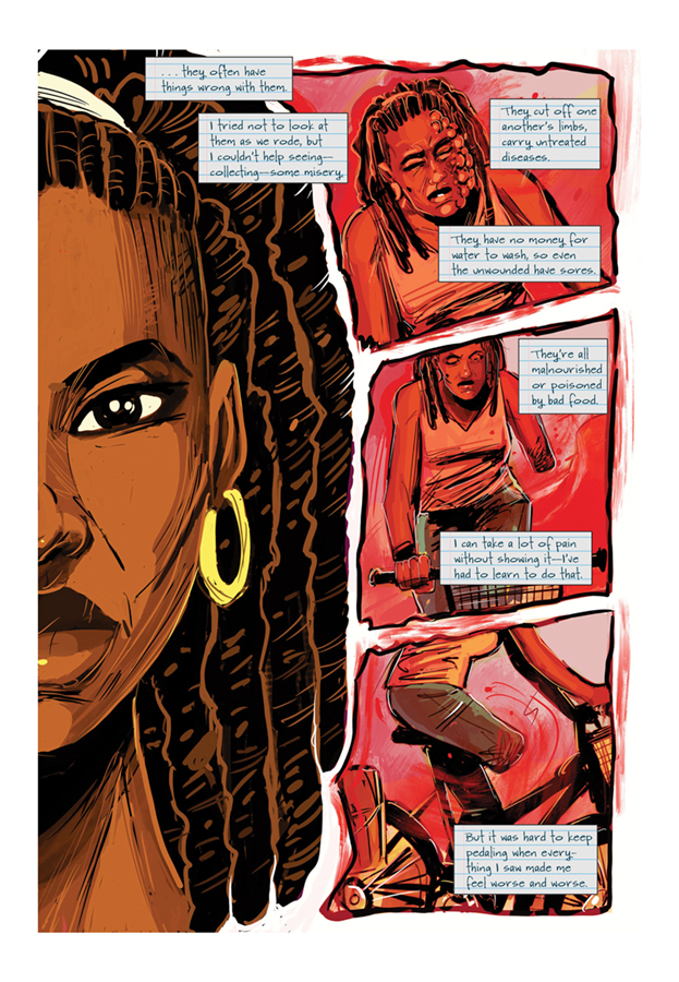 Image of a page from the graphic novel adaptation of 
