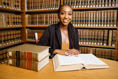 Sociology major Denise Branch gained valuable perspective from her internships at local law firms.