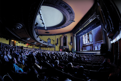 All Ebertfest films are shown in the ornate 1,500-seat Virginia Theatre, a restored downtown Champaign movie palace opened in 1921.