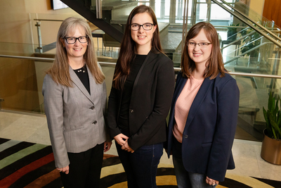 From left, Sharon M. Nickols-Richardson, a professor of food science and human nutrition and director of Illinois Extension and Outreach; Cassandra J. Nikolaus, a graduate student in human nutrition and the lead author of the study; and Brenna Ellison, a professor of agricultural and consumer economics. 