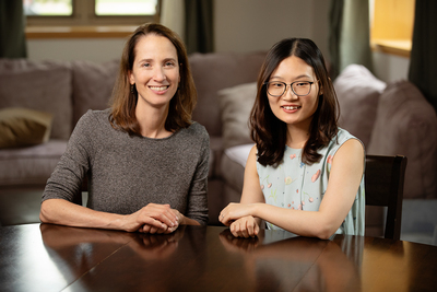 Photo of University of Illinois human and community development professor Nancy McElwain and doctoral student Xi Chen