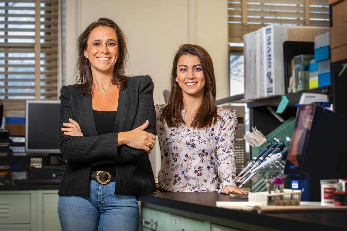 New research led by professor of food science and human nutrition M. Yanina Pepino, left, suggests that just tasting the artificial sweetener sucralose may affect an individual's response on glucose tolerance tests. Graduate student Clara Salame was a co-author of the study.