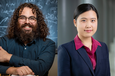 Two Illinois professors are recipients of Alfred P. Sloan Research Fellowships this year: from left, physics professor Barry Bradlyn and electrical and computer engineering professor Zhizhen Zhao.