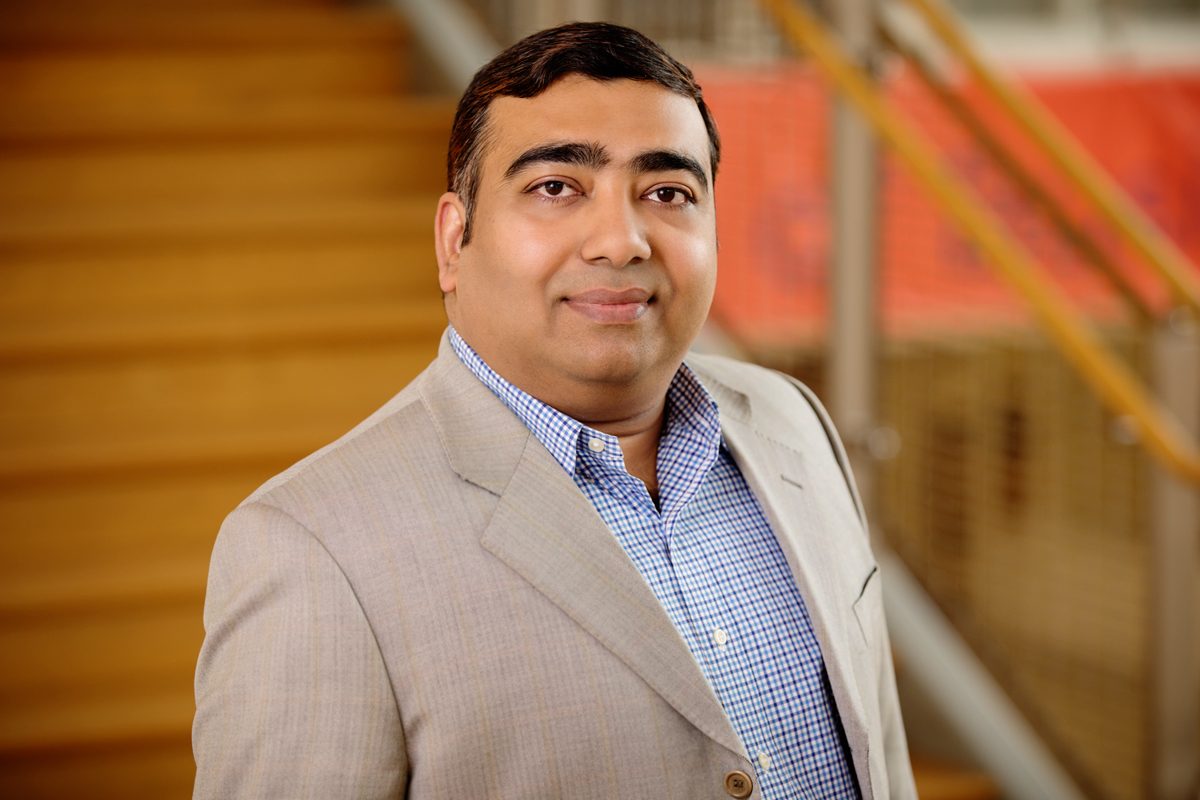 Photo of Ujjal Kumar Mukherjee, a professor of business administration at the Gies College of Business at Illinois who studies innovation in health care.